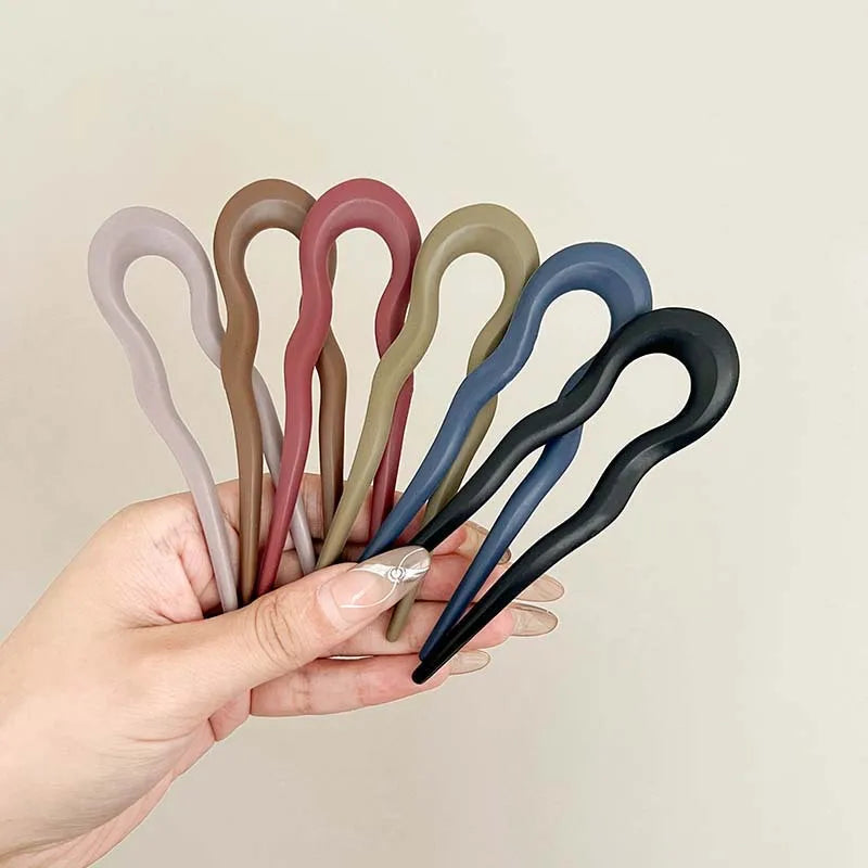Tortoiseshell hair fork for women, stylish hair accessory, versatile colors