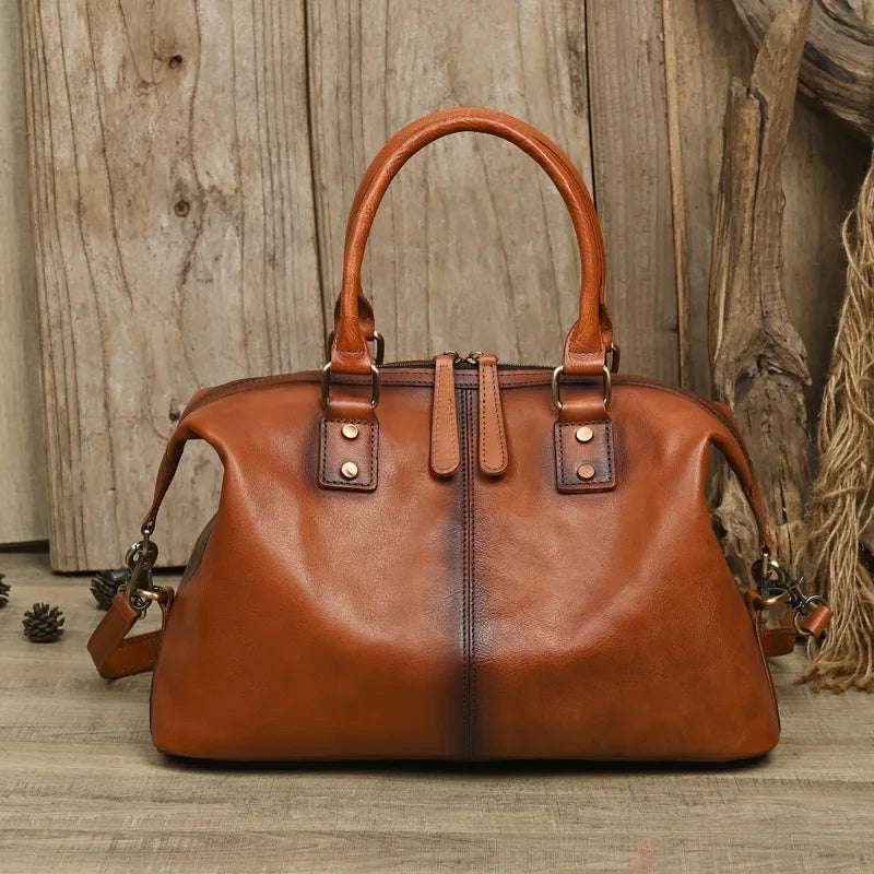 Tan leather tote women's purses, perfect for everyday use