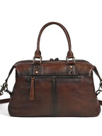 Brown leather tote women's purses for stylish travel and daily use