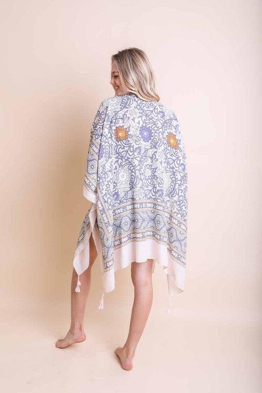 Women's Accessories Touch of Morroco Tapestry Tassel Kimono