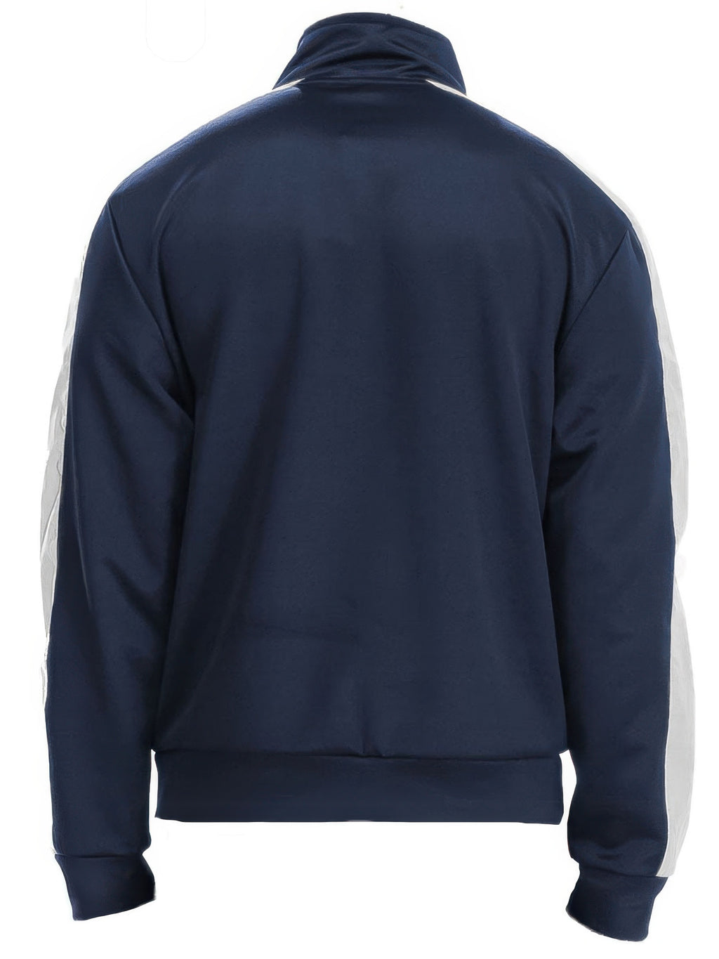 Men's navy track jacket, stylish for casual outings and workouts