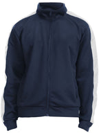 Men's navy track jacket, soft fabric, perfect for outdoor activities