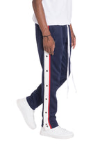 Men's navy track pants, lightweight fabric, perfect for casual wear