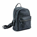 Bella Chic Women's Travel Backpack for Vacations in sleek black with zippered front pocket