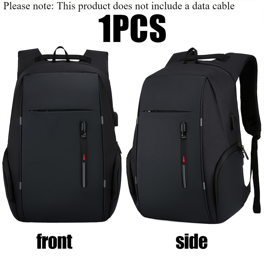 Black travel backpacking backpack with multiple pockets for outdoor adventures