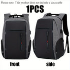 Gray travel backpacking backpack with multiple compartments for outdoor adventures