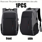 Gray travel backpacking backpack with multiple compartments for outdoor adventures