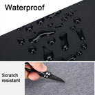 Waterproof travel backpacking backpack with scratch-resistant material