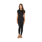 VacationGrabs Women's Black T-Shirt, a must-have travel clothing essentials for women