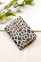 Aili's Corner Leopard Print Travel Credit Card Holder with Multiple Slots and Stylish Design