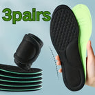 Travel friendly shoe insoles set, soft cushioning for comfort