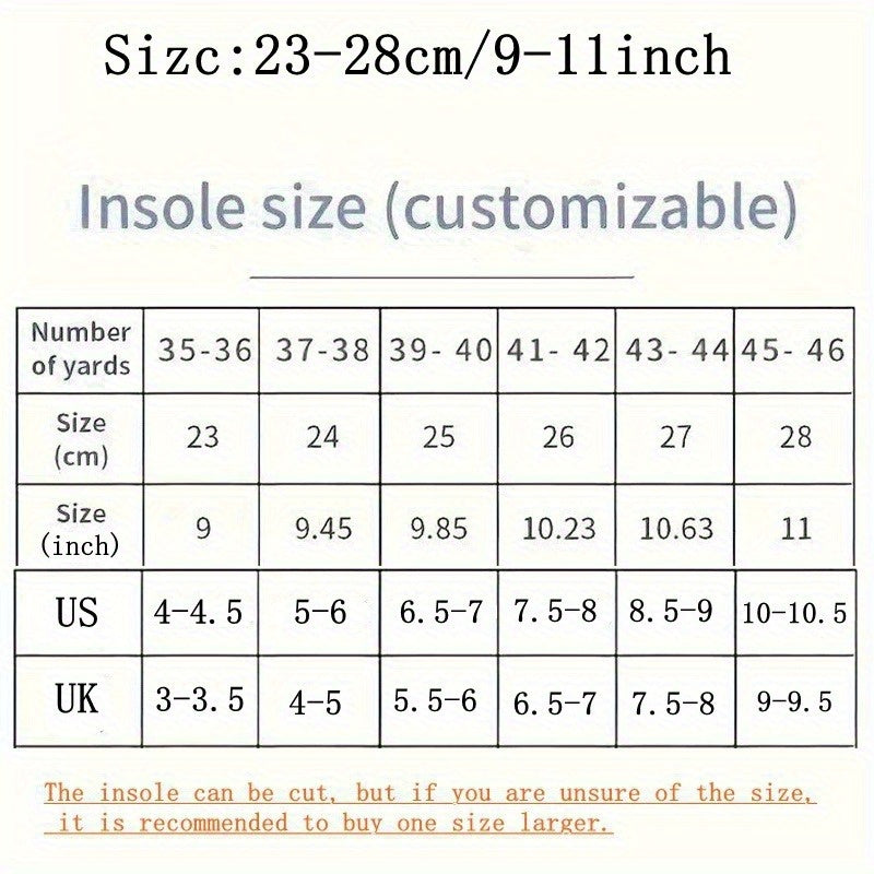 Customizable insoles, travel friendly for optimal comfort and fit