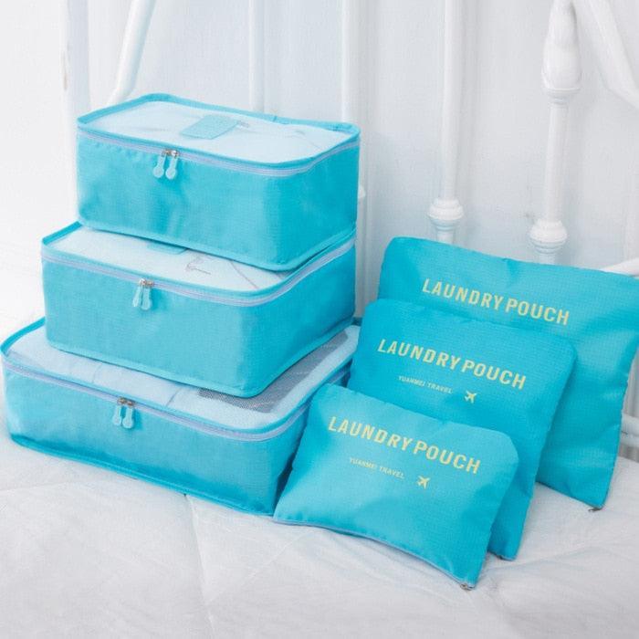 Travel Essentials - Toiletry Bags Travel Organizer Bags 6 Piece Storage Set