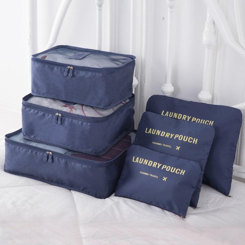 Travel Essentials - Toiletry Bags Travel Organizer Bags 6 Piece Storage Set