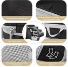 Travel packing cubes set in black, waterproof 210D fabric for organized storage