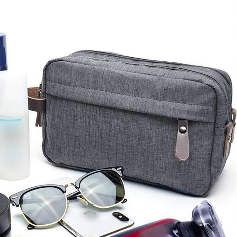 large-capacity divided travel toiletry organizer bag (photo 6 of 9)