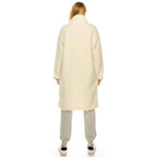 Andante USA trendy ivory outerwear with a stylish long design, perfect for layering in cooler weather