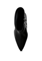 Rag Company black ankle boots with pointed toe, ideal trendy vacation boots for women
