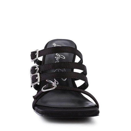Stylish Rag Company Women's Heels in Black, perfect trendy vacation footwear for summer outings