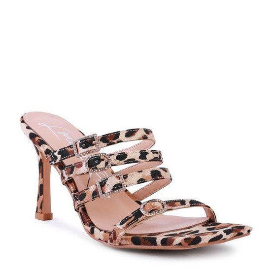 Stylish Rag Company women's heels in leopard print, perfect as trendy vacation footwear