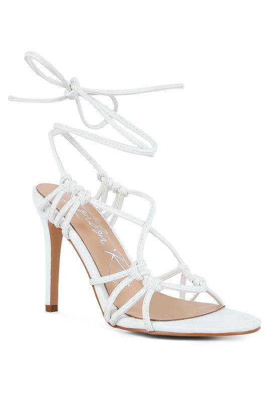 Women's Shoes - Heels Trixy Knot Lace Up High Heeled Sandal