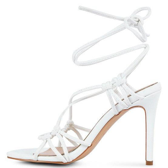 Women's Shoes - Heels Trixy Knot Lace Up High Heeled Sandal