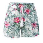 Rag Company tropical pom pom shorts with floral pattern and adjustable drawstring waistband
