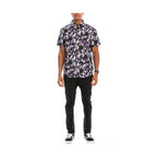 Stylish WEIV men's tropical vacation shirt online featuring a vibrant floral pattern