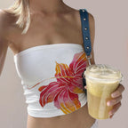 Women's floral tube top by VacationGrabs, perfect for summer outings