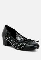 Tudum Rhinestone Detail Mesh Ballerinas