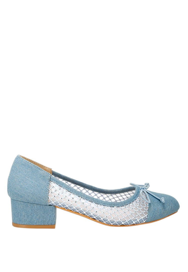 Ballerines en Jean Orami Ornées de Strass