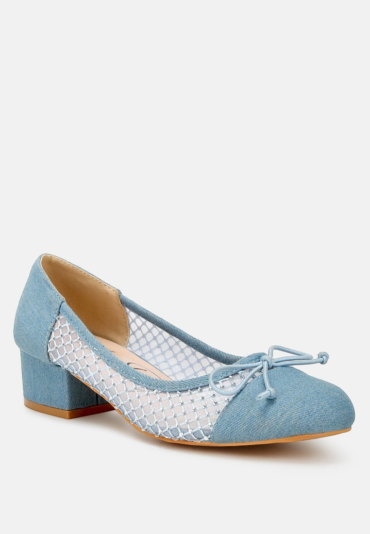 Ballerines en Jean Orami Ornées de Strass