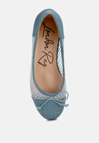 Ballerines en Jean Orami Ornées de Strass
