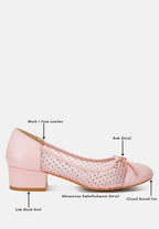 Tudum Rhinestone Detail Mesh Ballerinas