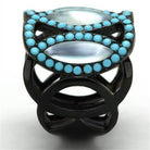 Stunning turquoise inlay statement ring for women with intricate design and elegant detailing