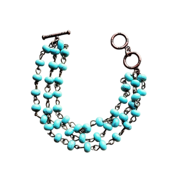 Turquoise Triple Strand Bracelet