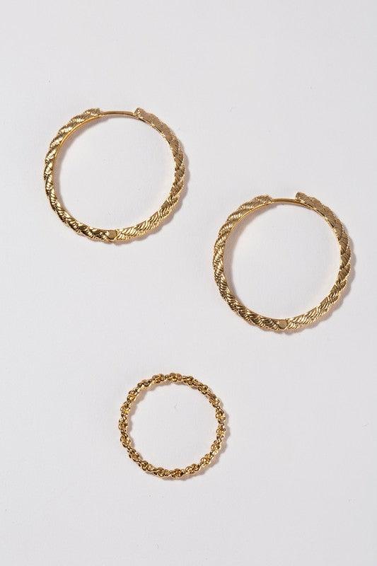 Women's Jewelry - Sets Twine ring and earring set