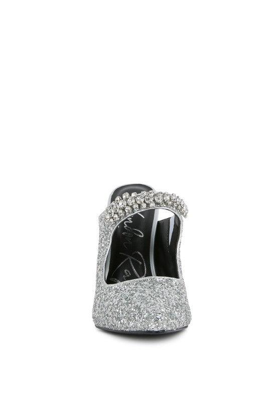 Women's Shoes - Heels Twinklet Glitter Diamante High Heeled Sandals