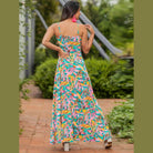 Twisted Printed V-Neck Cami Dress - VacationGrabs
