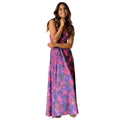 Twisted Printed V-Neck Cami Dress - VacationGrabs