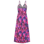 Twisted Printed V-Neck Cami Dress - VacationGrabs