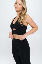 Women's Activewear Two Piece Activewear Set with Cut-Out Detail