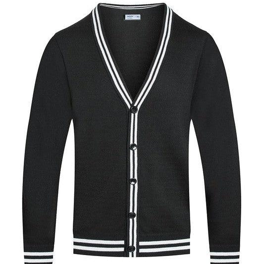 Men's Sweaters Two Stripe Cardigan