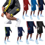 Two Stripe Cargo Pouch Shorts - VacationGrabs
