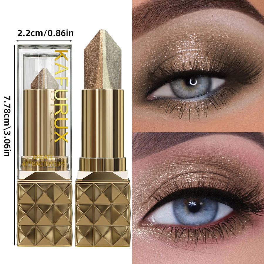 two-tone brown shimmer glitter eyeshadow stick (photo 4 of 6)