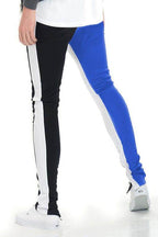 Two Tone Color Block Track Pants Joggers - VacationGrabs