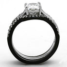 Two tone engagement rings for women featuring a sparkling center stone and elegant band design
