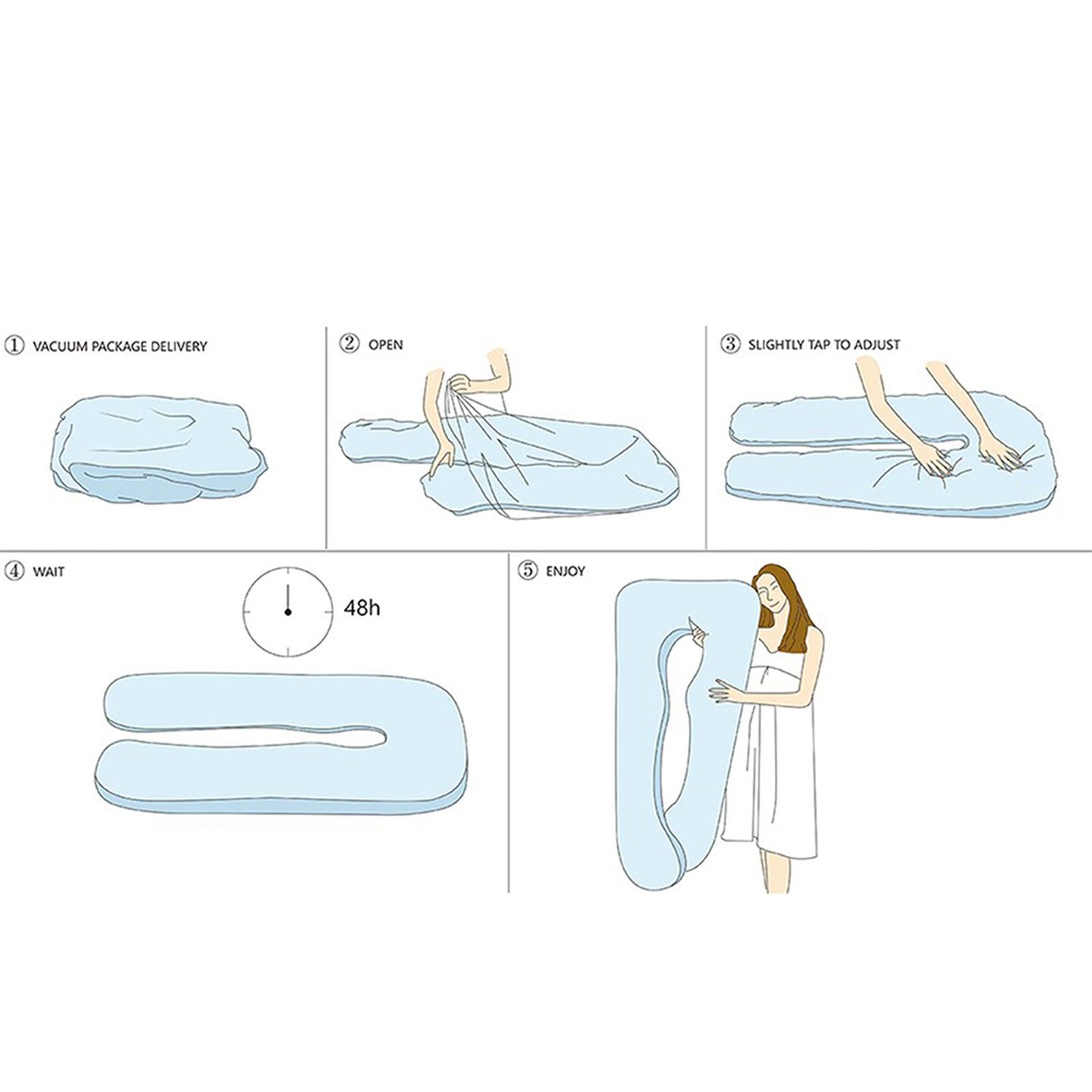 Home Essentials U Design Body Pillow High-Quality Maternity Sleeping...