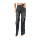 VacationGrabs ultra soft flare baggy jeans in dark wash with a comfortable high waist design