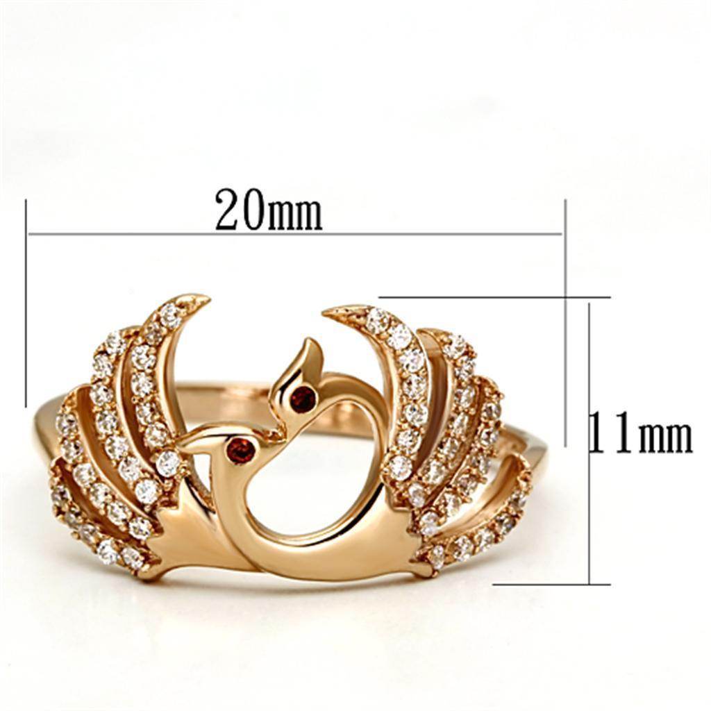 Unique 925 sterling silver rings featuring a sparkling swan design with gemstone accents
